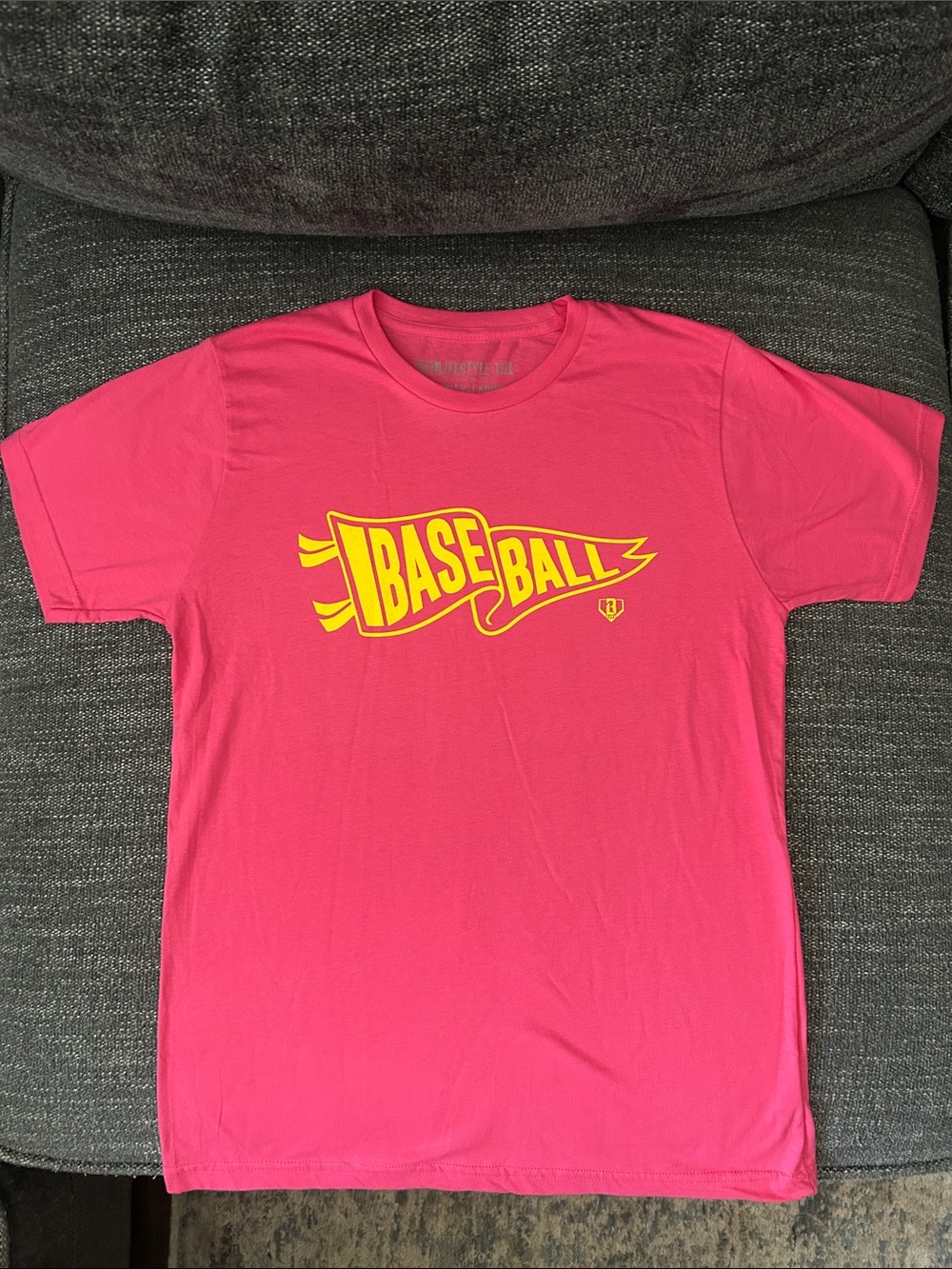 NWOT! Baseball Lifestyle Pink Baseball Graphic T-Shirt